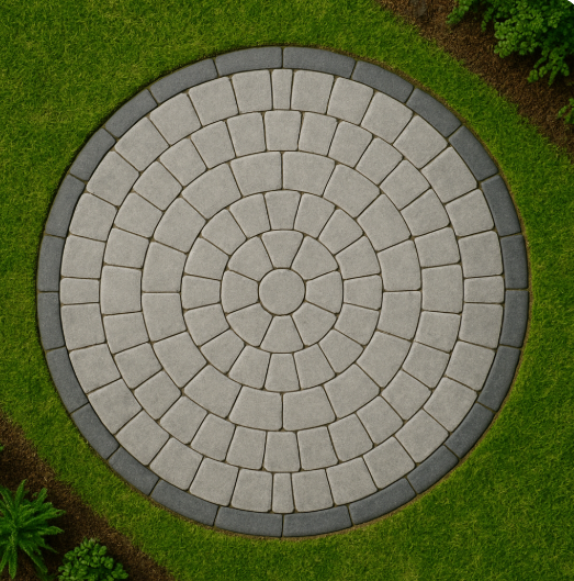 Circular paver gravel calculation