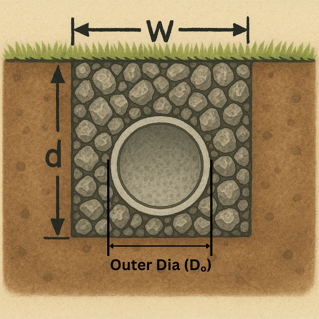 French Drain cross section