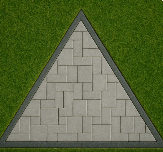 Triangular paver gravel calculator