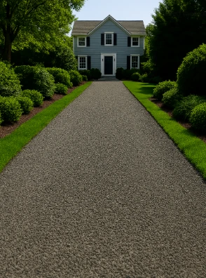 Gravel base path used as a stand-in for a 411 order