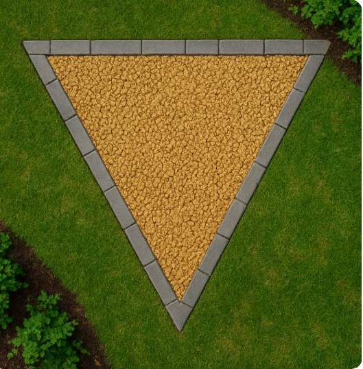 Triangular aggregate